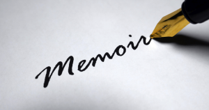 Memoir with pen image